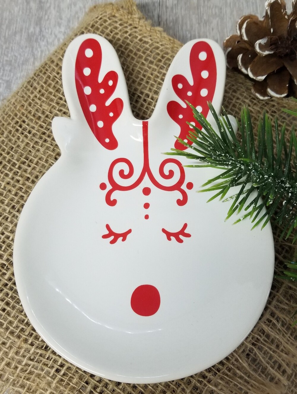 Temp-Tations Reindeer Dish/Spoon Rest